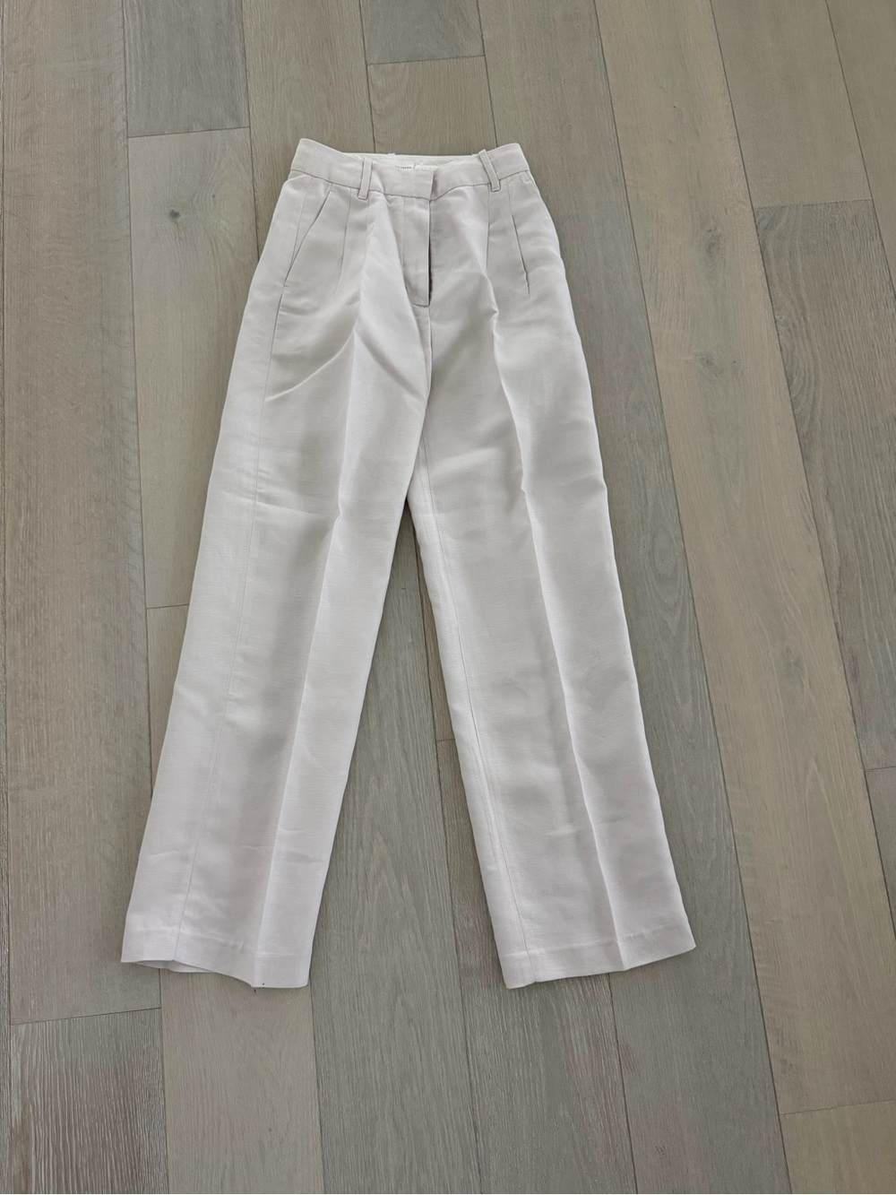 Wilfred Cream Wide-Leg High-Rise Trousers